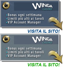 Bonus per i VIP su Winga Casino