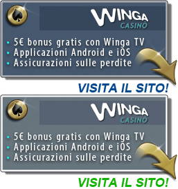 Il bonus di Winga Casino Mobile