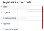 Conto reale su Markets.com